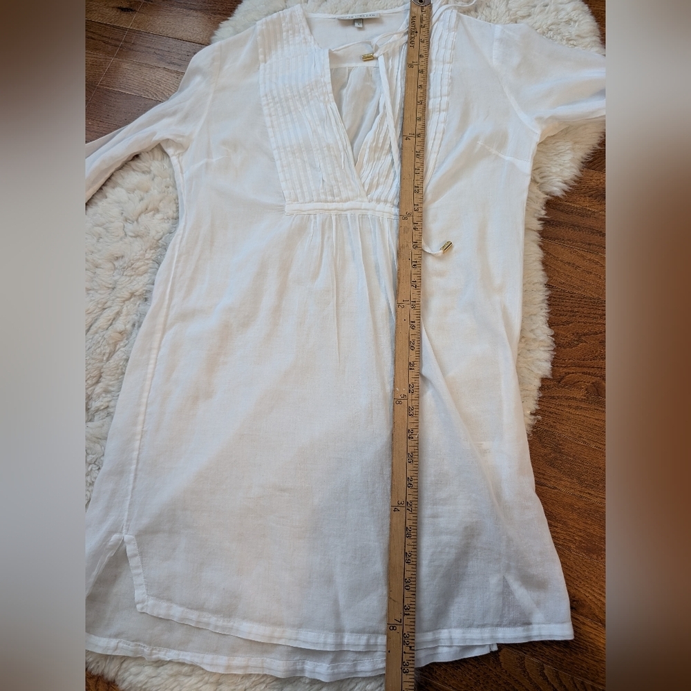 Heidi Klein 100% Linen White Tunic Cover Up 1 Small - Picture 8 of 8